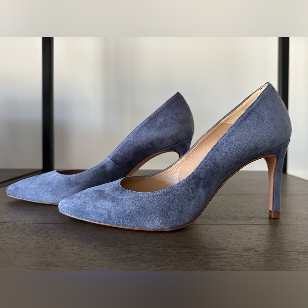 LK Bennett Classic Fern Suede Pointed Toe Courts, size UK 37 - Picture 1 of 7